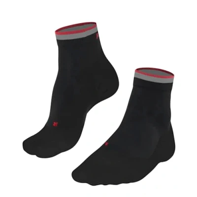 Abbildung von FALKE Herren Laufsocken RU4 Endurance Short Reflect M SSO Baumwolle Funktionsmaterial antiblasen 1 Paar, Schwarz (Black 3001), 39 41