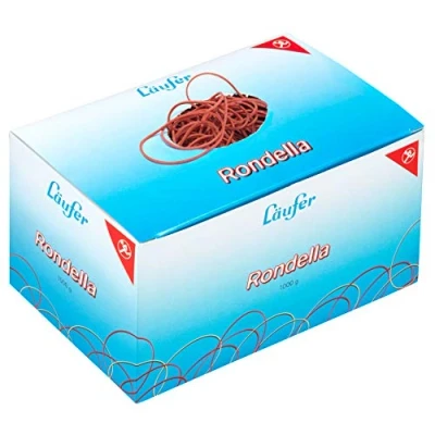 Abbildung von Läufer 50141 Rondella Gummiringe Nr. 3, Durchmesser 20 mm, 1kg Schachtel, rot, besonders langlebig