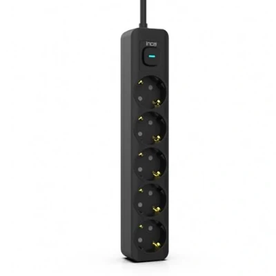 Abbildung von INCA Steckdosenleiste IPW 44SY3 5fach, LED Anzeige Schwraz 3,0m