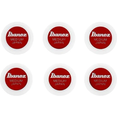 Abbildung von IBANEZ Round Pick 0,8mm 6 Stück weiß (PPA1M WH)