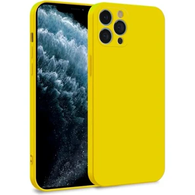 Abbildung von MyGadget Hülle für iPhone 11 Pro Zweilagige Handyhülle mit Kameraschutz Cover Innenfutter &amp; Silikon außen Gelb