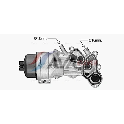 Abbildung von PRASCO CN3337H Ölkühler mit Filter MINI: Schrägheck, Clubman, Countryman, PEUGEOT: 308 I 5008 I, 207 CC, CITROËN: C4 Schrägheck