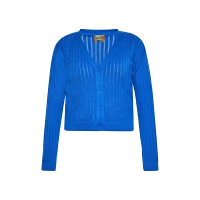 Abbildung von myMo Cobranded WITH Ebeeza Strickjacke, Damen, Größe: 38, Kobaltblau
