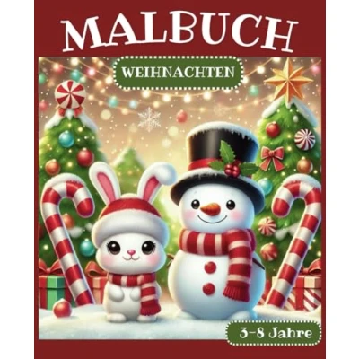 Abbildung von Malbuch Weihnachten: Festliche Malvorlagen für Kinder von 3 8 Jahren ab Mädchen Jungen Schneekugel Magisch
