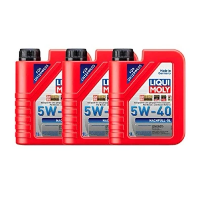 Abbildung von ILODA 3X Original Liqui Moly 1L Nachfüll Öl 5W 40 Motoröl Motorenöl Motoroil Oil 1305