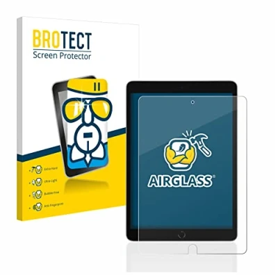 Abbildung von BROTECT Schutzglas für Apple iPad 10.2&quot; WiFi 2021 / Cellular Schutzfolie Panzer Folie Glas [Extrem Kratzfest 9H, Anti Fingerprint,