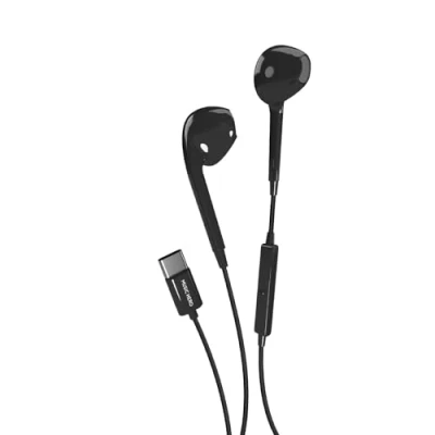 Abbildung von Music Hero USB C Kopfhörer, Headset, integrierte Bedienelemente, Mikrofon, Semi In Ear, schwarz