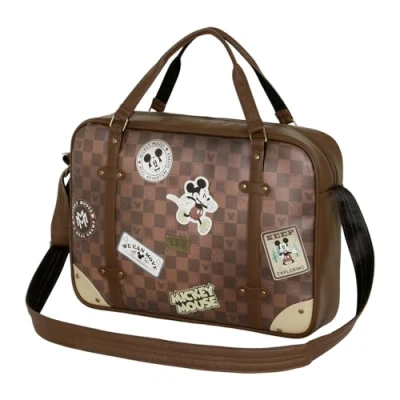Abbildung von Disney Micky Maus Journey Laptop Computertasche, Braun, 42 x 30 cm