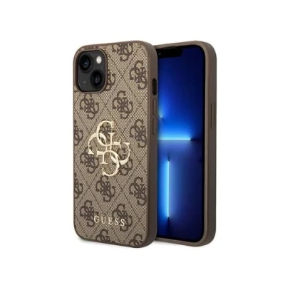 Abbildung von Guess GUHCP15M4GMGBR Hülle für iPhone 15 Plus 6.7&quot; braun hardcase 4G Big Metal Logo