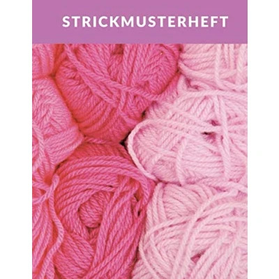 Abbildung von Strickmusterheft: Blanko Notizbuch, Strickpapier für deine Strick Motive