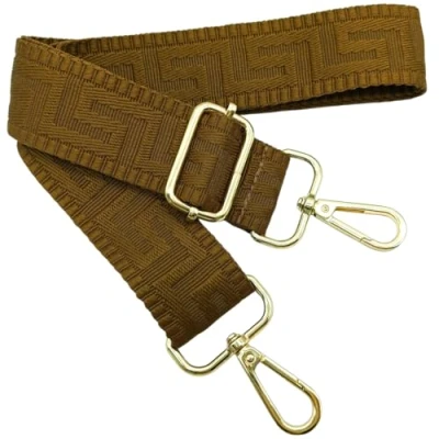 Abbildung von Verstellbarer Schultergurt für Taschen Dunkelbraun, Taschengurte zum Wechseln, Taschengurt Breit mit Karabiner Gold, 80 130 cm Tragegurt Tasche Damen Schulterriemen, Handtasche, 3.8cm, 1321