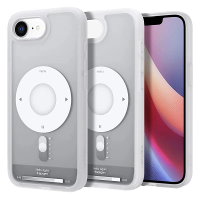 Abbildung von Spigen für iPhone 16e Hülle [Anti Vergilbung] Ultra Hybrid MagFit Case Handyhülle Transparent Dünn Slim Kompatibel mit MagSafe Zubehör Classic Silver