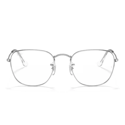 Abbildung von Ray Ban Unisex RX3857V FRANK 2501 Rahmen von BRILLEN Metall Silber Transparent Quadratisch Normal