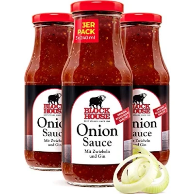 Abbildung von Block House Special Onion Sauce 3x 240ml in Restaurantqualität