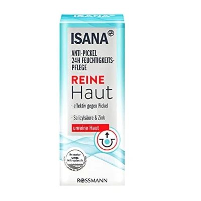 Abbildung von 2 er Pack ISANA Reine Haut Anti Pickel 24h Feuchtigkeitspflege x 50 ml