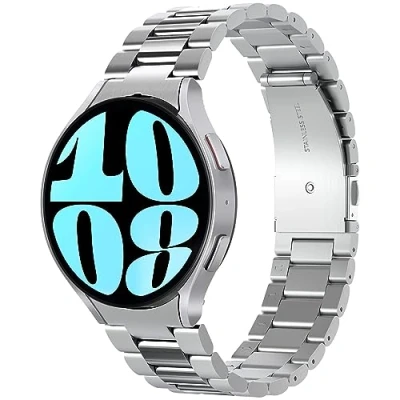 Abbildung von Spigen Modern Fit Armband Kompatibel mit Samsung Galaxy Watch 6 44mm 2023 Silber