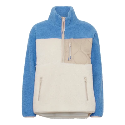 Abbildung von Thejoggconcept Berri Halfzip Sweatshirt, Damen, Größe: XL, Malibu blue mix