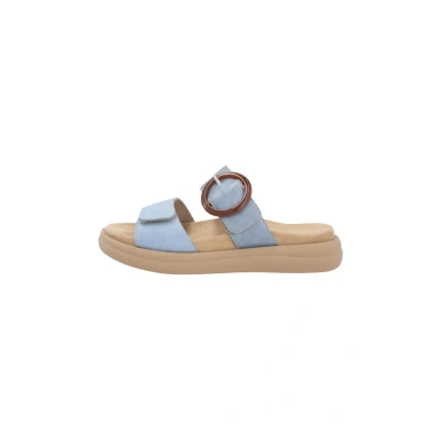 Abbildung von Remonte Pantolette flach, Damen, Größe: 38, Blau Schuhe