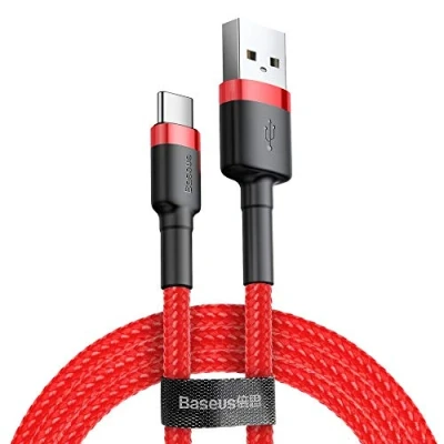Abbildung von Baseus Cafule ‎Extrem leistungsstarkes USB Kabel zu Typ C Kabel. Unterstützt ‎‎Quick Charge 3.0‎‎ Schnellladung und‎‎ ‎‎480Mbs Datenübertragung 3m