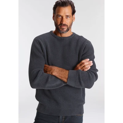 Abbildung von Arizona Rundhalspullover Acid washed