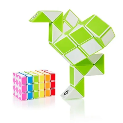 Abbildung von CUBIDI® Original Magic Snake 36 Blöcke Grün Knobelspiele für Kinder und Erwachsene Ideal als Mitgebsel Kindergeburtstag, Kindergeburtstag Gastgeschenke oder kleine Geschenke