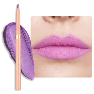 Abbildung von OULAC Lila Lipliner Wasserfest, Drehbarer Langanhaltender Lippenkonturenstift und Eyeliner mit Mattes Finish, Hochpigmentiert Geschmeidig, Konturieren Sie Ihre Lippen, Vegan (09) Sweet Taro