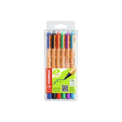 Abbildung von Umweltfreundlicher Filzschreiber STABILO GREENpoint 6er Pack mit 6 verschiedenen Farben