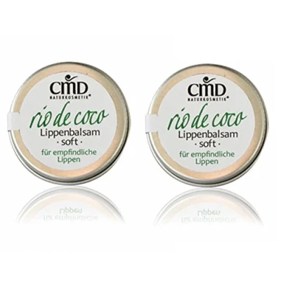 Abbildung von CMD Rio de Coco Lippenbalsam Soft mit Kokosöl 2er Pack (bio, vegan, Naturkosmetik) Kokos Lippenpflege in Dose