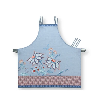 Abbildung von PIP STUDIO Flower Festival Schürze Blue 85 x 88 cm