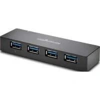 Abbildung von Kensington USB 3.0 Hub mit 4 Anschlüssen, Übertragungsgeschwindigkeit bis 5 Gbit/s 3A Ladefunktion, Plug and Play, HP, Dell, Windows, Macbook, K39122EU