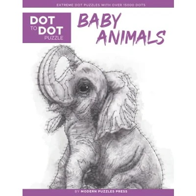 Abbildung von Baby Animals Dot to Puzzle (Extreme Puzzles with over 15000 dots): Extreme Books for Adults by Modern Press Challenges complete and color