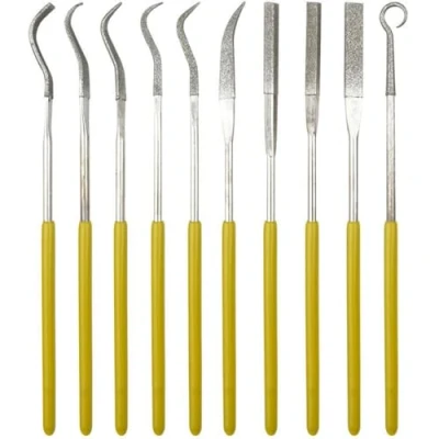 Abbildung von Donau Elektronik M52 10tlg. Diamond Rifler Feilen Set, Mehrfarbig