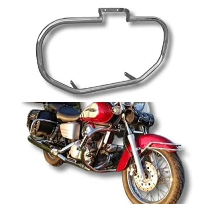 Abbildung von Klassischer Sturzbügel für VT 125 Shadow Robuster Motorschutz aus Edelstahl OH18N9 Motorrad Schutzbügel Heavy Duty