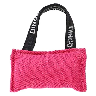 Abbildung von Dingo Gear Baumwolle Nylon Beißwurst für Hundetraining 15 x 8 cm Piccolo Rosa S00696