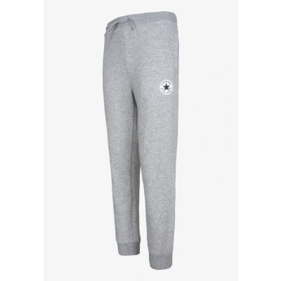 Abbildung von Converse Signature Chuck Patch Unisex Jogginghose für Kinder, Größe: 128/132, Dark grey heather/black