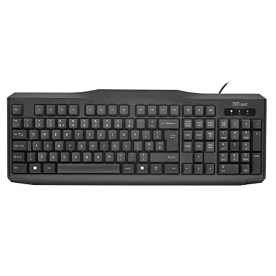 Abbildung von Trust ClassicLine UK Tastatur USB QWERTY Englisch Schwarz Tastaturen (Standard, Verkabelt, USB, QWERTY, Schwarz)