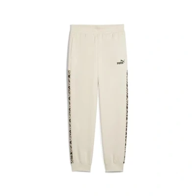 Abbildung von Puma Essentials Comfort High Waist Jogginghose Mit Animal Print Damen Alpine Snow Größe: S