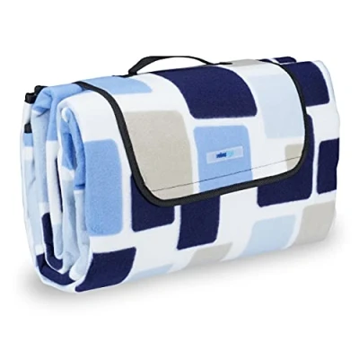 Abbildung von Picknickdecke Muster blau, relaxdays