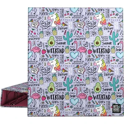 Abbildung von Grafoplás Ringbuch A4 4 gemischte Ringe 40 mm Bits&amp;Bobs Pop Up Design Kollektion Fantasy FSC zertifiziert