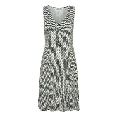 Abbildung von Fransa Framdot 3 Dress Jerseykleid Green white, Damen, Größe: Small, white