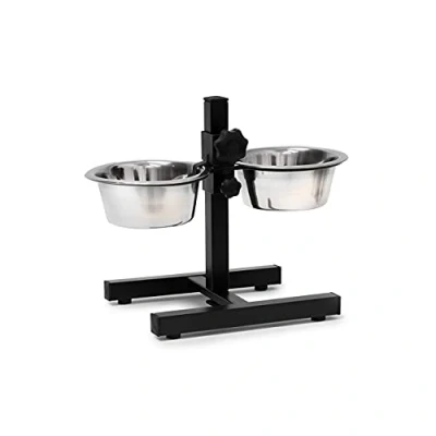 Abbildung von relaxdays Napf Set Futterstation Hund höhenverstellbar, 2 x 0,75 Liter