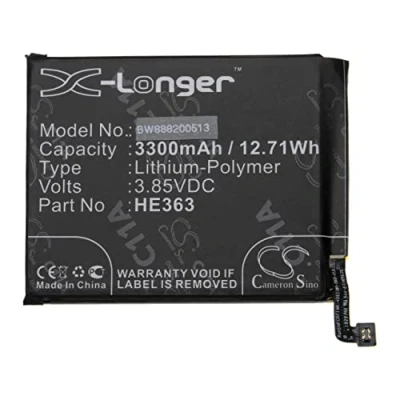 Abbildung von vhbw Akku kompatibel mit Nokia 8,1, TA 1119, 1128 Handy Smartphone Telefon (3300mAh, 3,85V, Li Polymer)