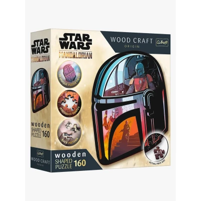 Abbildung von Trefl Wood Craft Origin Star Wars Puzzle The Mandalorian 160 Teile