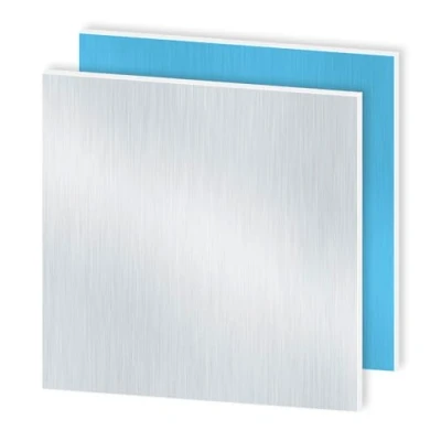 Abbildung von iMeistek 6063 Aluminiumblech mit beidseitiger Schutzfolie, 300mm x 1,5mm Wandstärke, quadratische Aluminiumplatte (2 Stk.)