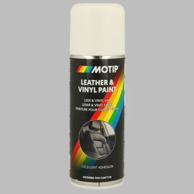 Abbildung von Motip Leder und Vinylfarbe RAL9010 200ml