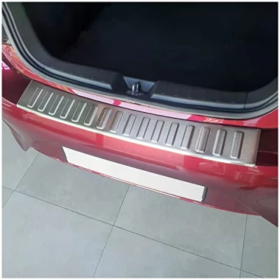 Abbildung von tuning art L449 Edelstahl Ladekantenschutz passend für Mitsubishi Space Star 2. FL, Farbe:Silber
