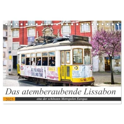 Abbildung von Das atemberaubende Lissabon (Tischkalender 2025 DIN A5 quer), CALVENDO Monatskalender