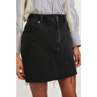 Abbildung von Next RAW HEM Regular FIT Alinienrock, Damen, Größe: 40, Black