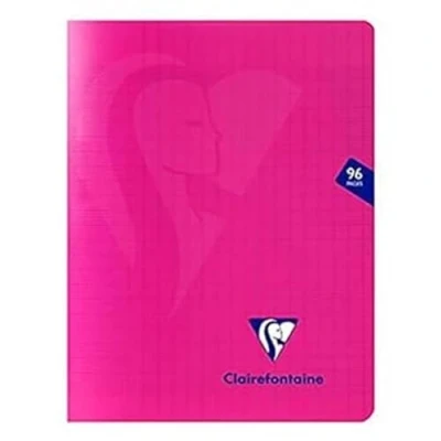 Abbildung von Clairefontaine 313741C Schulheft Mimesys 17x22 cm, robust mit Umschlag aus PP, 48 Blatt, französische Lineatur, 90g, Rosa, 1 Stück