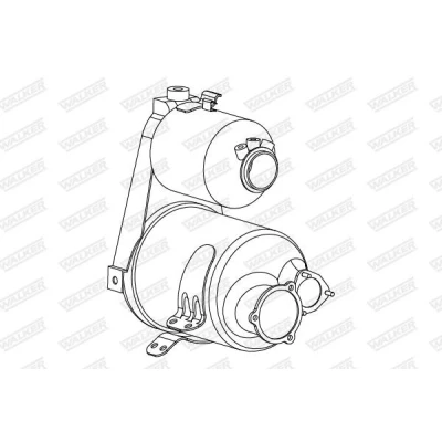 Abbildung von WALKER 73385 Rußpartikelfilter mit Anbauteilen AUDI: A4 B8 Avant, A6 C7 B9 Avant
